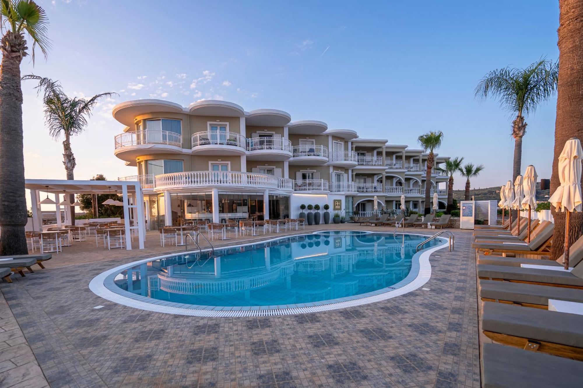 Arkadia Hotel Kypseli Bagian luar foto